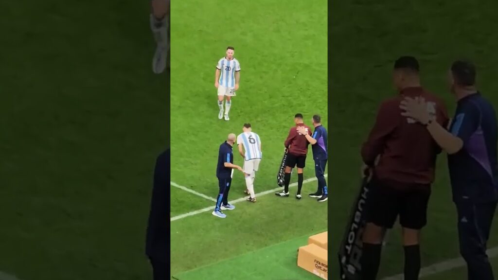 20 Alexis Allister replaced by 6 Pezzella    Great strategy by scaloni #messi #fifaworldcup #shorts7