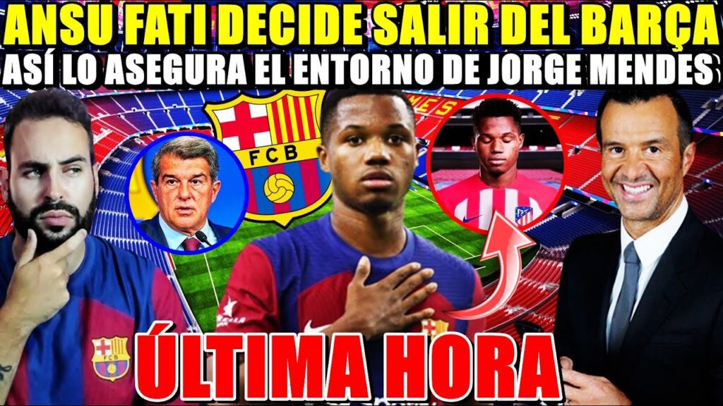 🚨¡ANSU FATI PIDE SALIR del BARÇA! ASÍ lo ASEGURAN - MENDES YA BUSCA EQUIPOS - ÚLTIMA HORA
