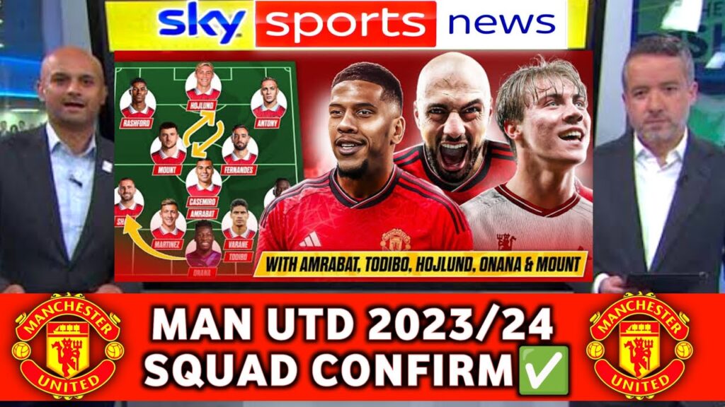 MANCHESTER UNITED 2023/24 SQUAD REVEAL✅ FT. MASON MOUNT,ANDRE ONANA, HOJLUND🔥MAN UNITED NEWS TODAY