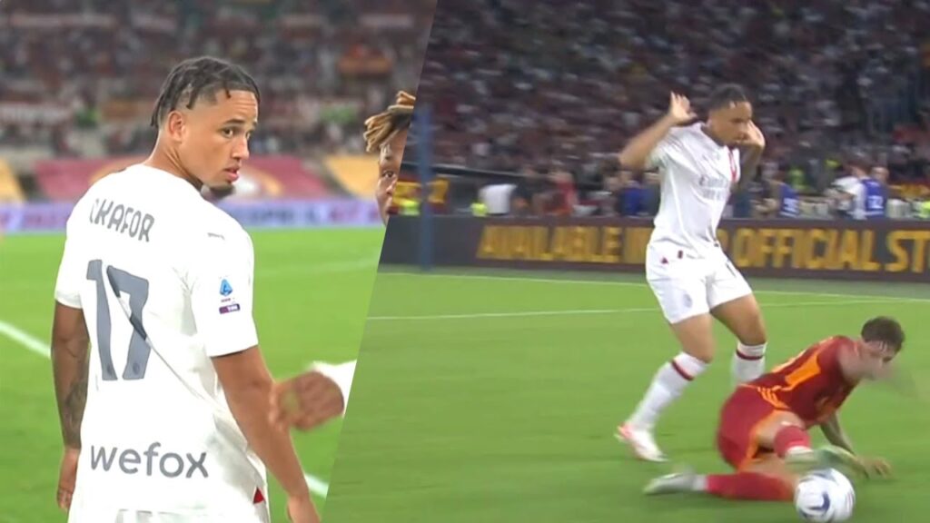 Noah Okafor vs AS Roma | He kept the ball to his feet