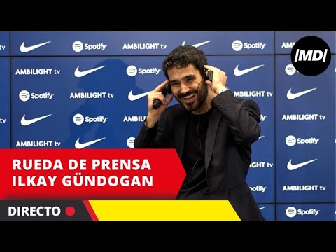 DIRECTO: Sigue la primera rueda de prensa de Ilkay Gündogan, nuevo jugador del F.C. Barcelona