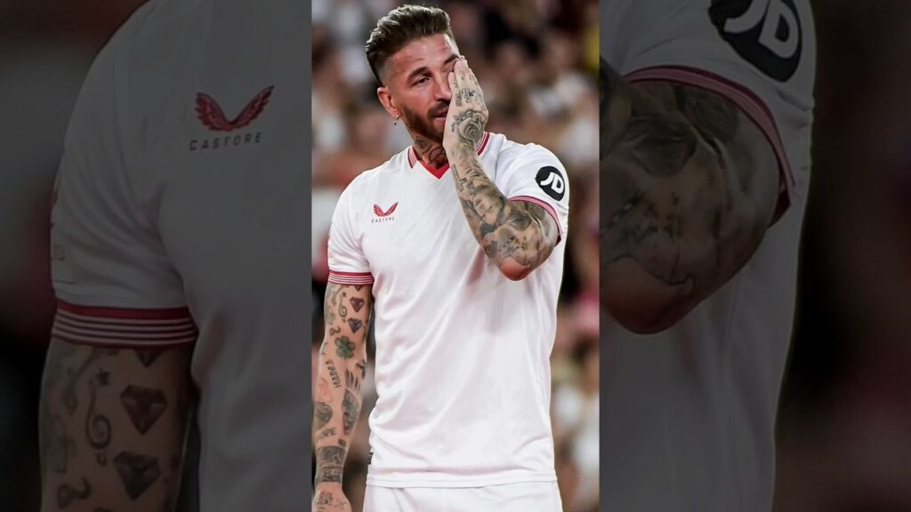 Sergio Ramos was in tears as he was unveiled to the fans in his return to Sevilla 🥺 #sergioramos
