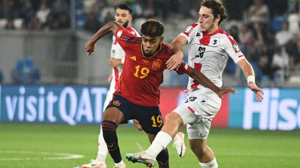 Lamine Yamal gol increíble hoy: el más joven en marcar para España a solo 16 años. Georgia vs España
