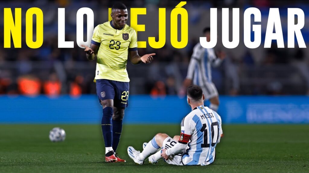 😱 ESTO pasa cuando 🇪🇨 MOISES CAICEDO MARCA a MESSI 🇦🇷 😱 ESTO pasa cuando 🇪🇨 MOISES CAICEDO MARCA a MESSI 🇦🇷