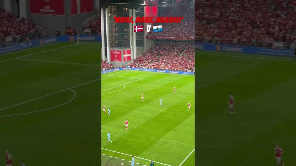 MÆHLE Tribute after 2-0 goal🤩 Denmark vs San Marino 🇩🇰🇸🇲 Euro qualifier in Parken, Copenhagen!