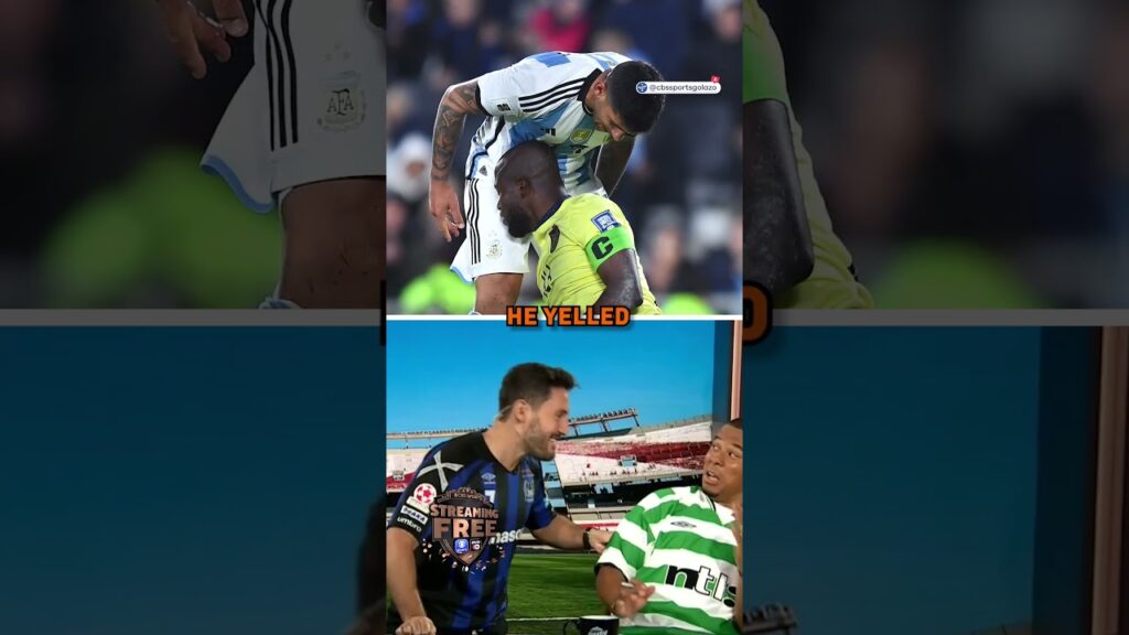 Cristian Romero literally yelled in Enner Valencia's face! 😅