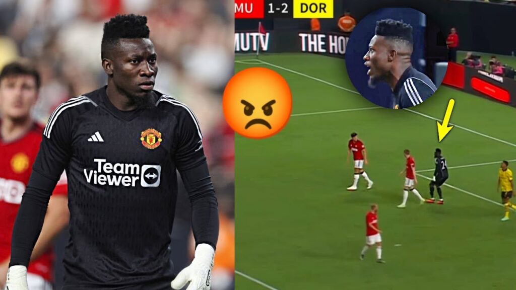 Andre Onana Did a Good Save and after got pissed at Maguire Mistake | Performance vs Dōrtmund