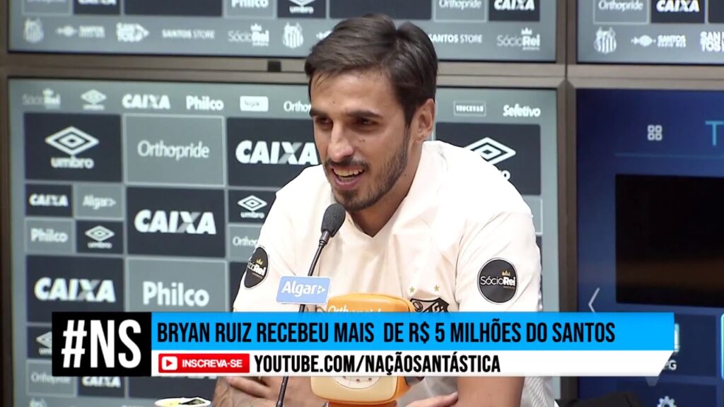 Bryan Ruiz e o prejuízo do Santos | 15/07/2020