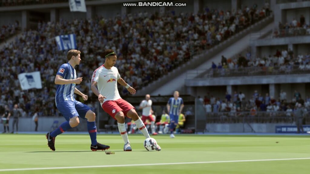 YUSSUF POULSEN GOAL RB LEIPZIG VS HERTHA BSC BERLIN BUNDESLIGA FIFA 19