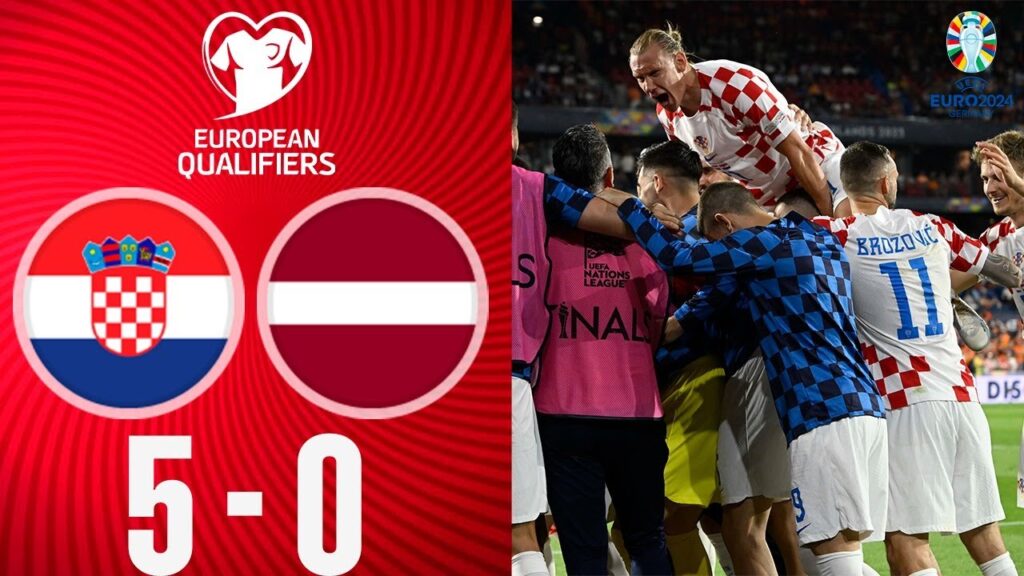 Croatia vs Latvia 5-0 Extended Highlights - Euro 2024 Qualifiers