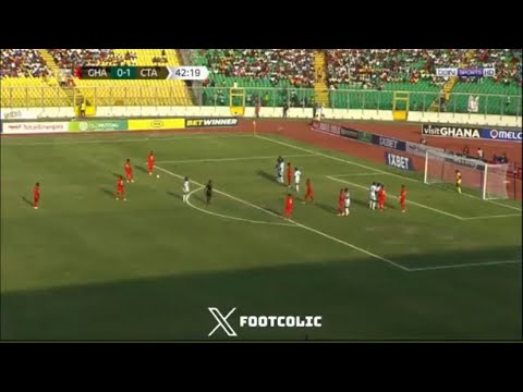 Ghana 1-1 Central African Republic, First Half Goals & Highlights, Mohammed Kudus Free Kick🔥🇬🇭