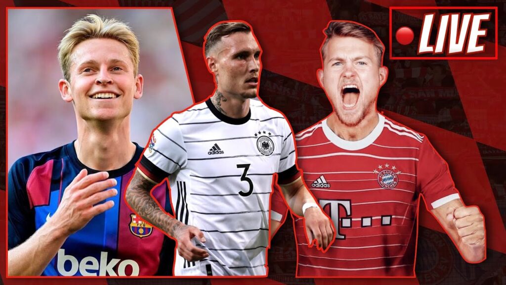🔴🔄 LIVE: FECHADO! BAYERN CONTRATA DE LIGT, MIRA DAVID RAUM E DE JONG QUER VIR!