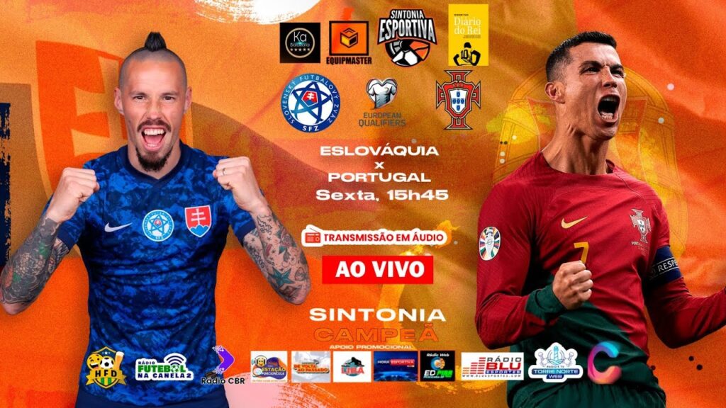 ESLOVÁQUIA x PORTUGAL - ELIMINATÓRIAS PARA A EURO 2024 - Ao Vivo