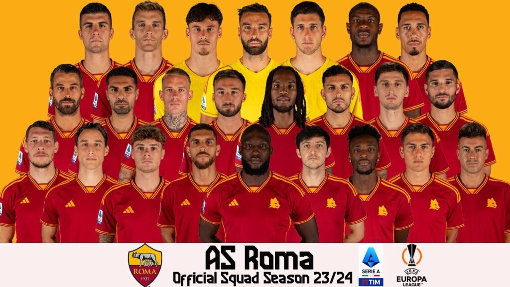 AS Roma Official Full Squad 2023-24 | Serie A | UEFA Europa League (Group G)