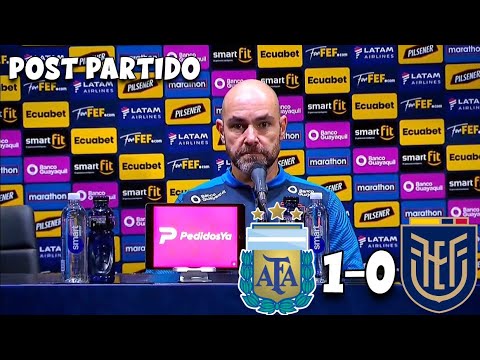 RUEDA de PRENSA POST PARTIDO Félix Sánchez Bass | Argentina vs Ecuador (1-0) ¡DURA DERROTA!
