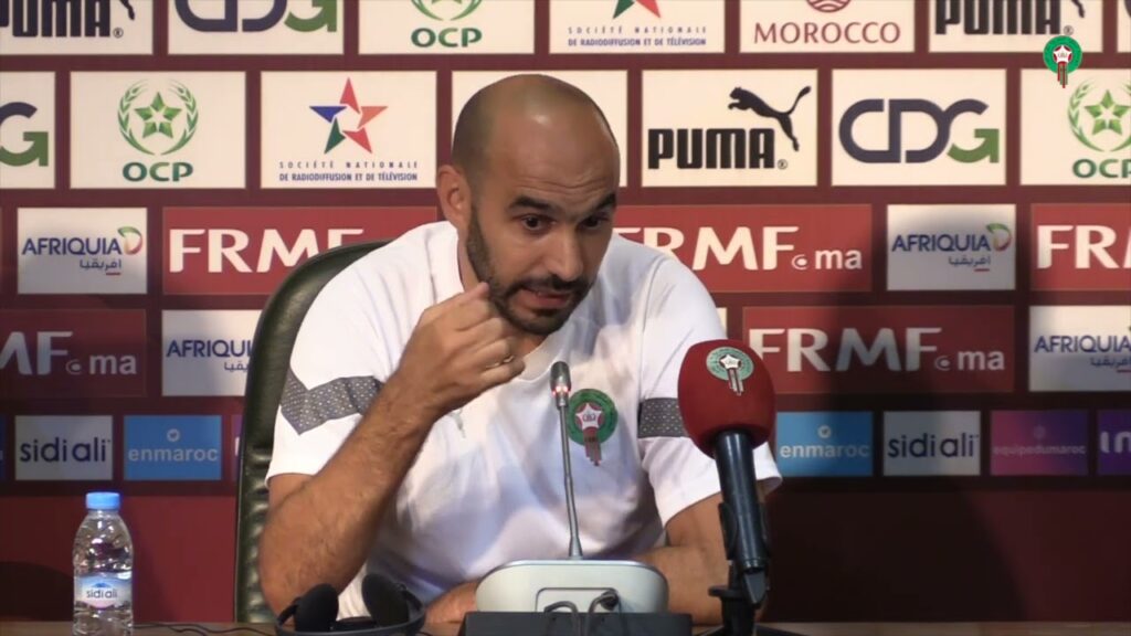 الندوة الصحافية للسيد وليد الركراكي قبل لقاء ليبيريا