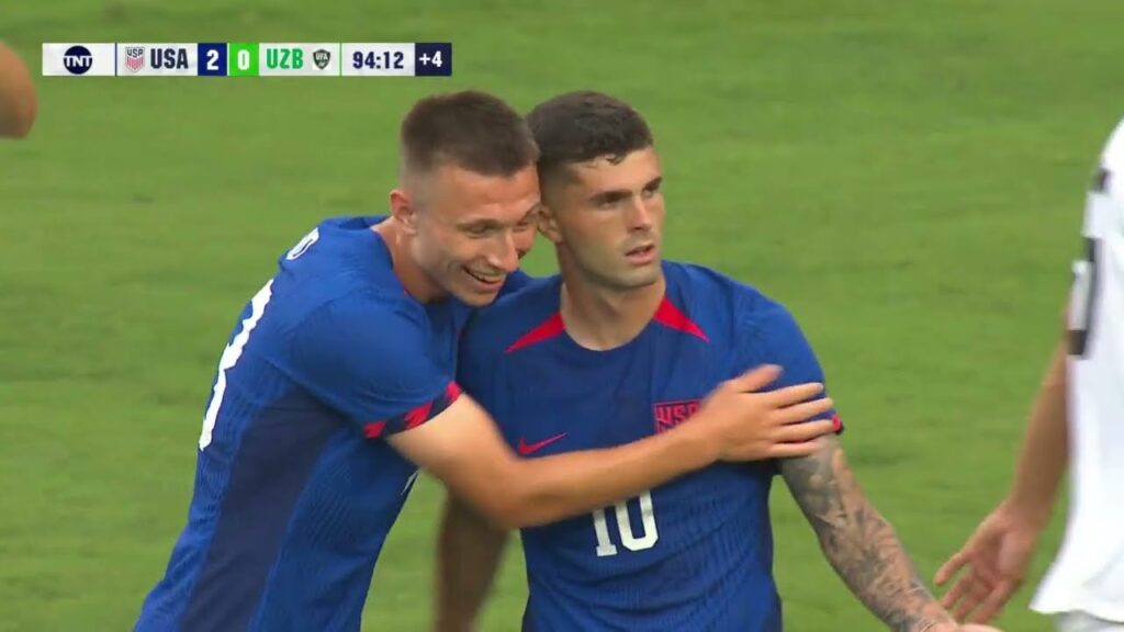 USMNT vs. Uzbekistan: Christian Pulisic Penalty Kick Goal - September 9, 2023
