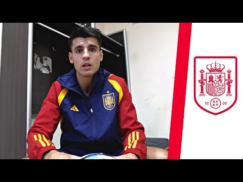 Álvaro Morata revela dónde guardará el balón de su hat trick en Georgia