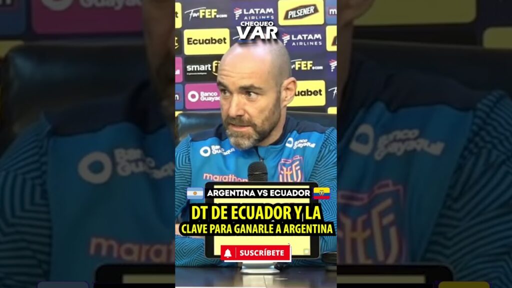 DT de ECUADOR FÉLIX SÁNCHEZ BAS habla de la CLAVE para ganarle a la SELECCIÓN ARGENTINA | #shorts