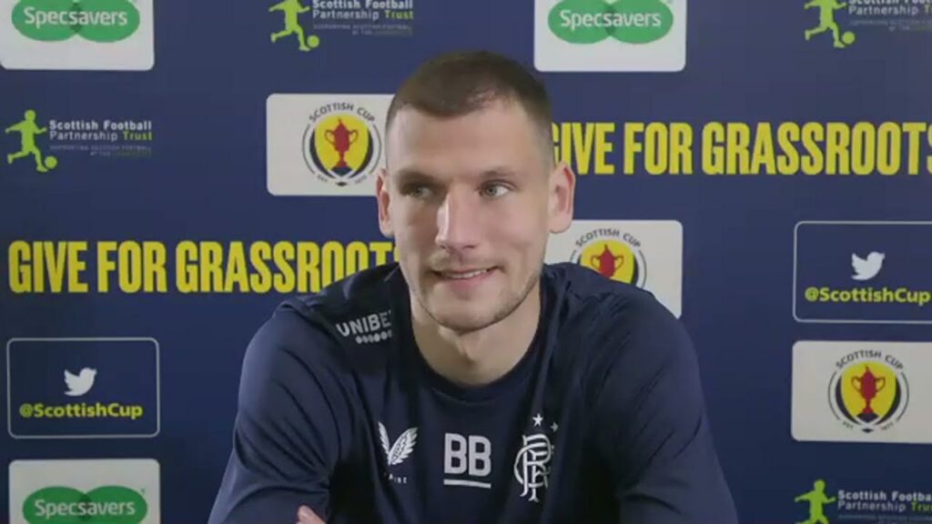 Borna Barisic - Rangers v Celtic - Pre-Match Press Conference - Scottish Cup