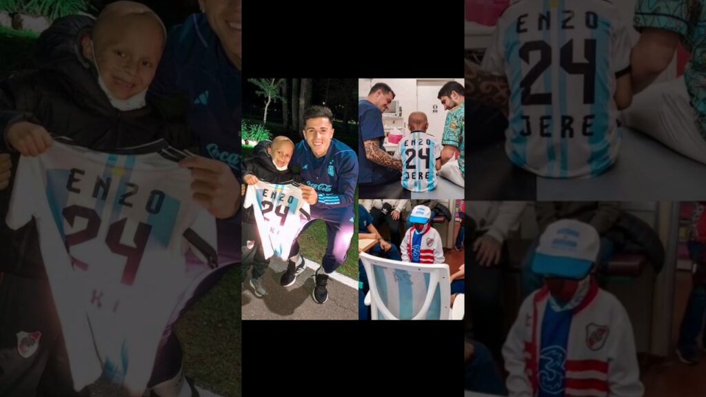 El HERMOSO GESTO de ENZO FERNÁNDEZ con un NENE ❤️ #enzofernández #argentina