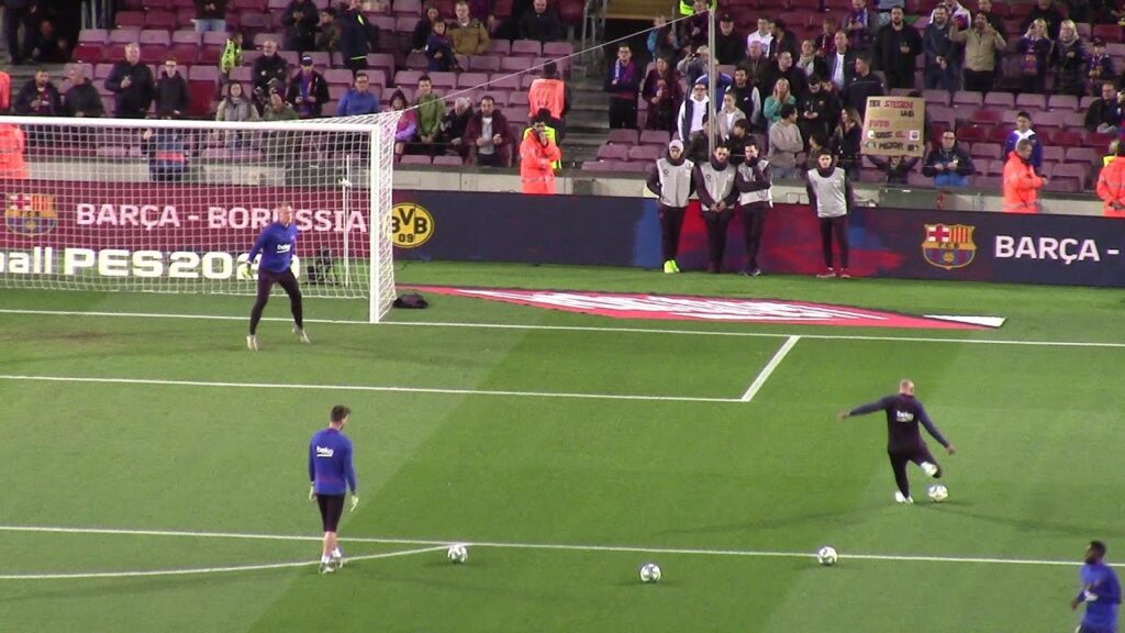 Ter Stegen full warm up before match