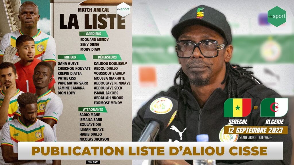 Match Amical - Sénégal vs Algérie : Conférence de Presse D'Aliou Cissé