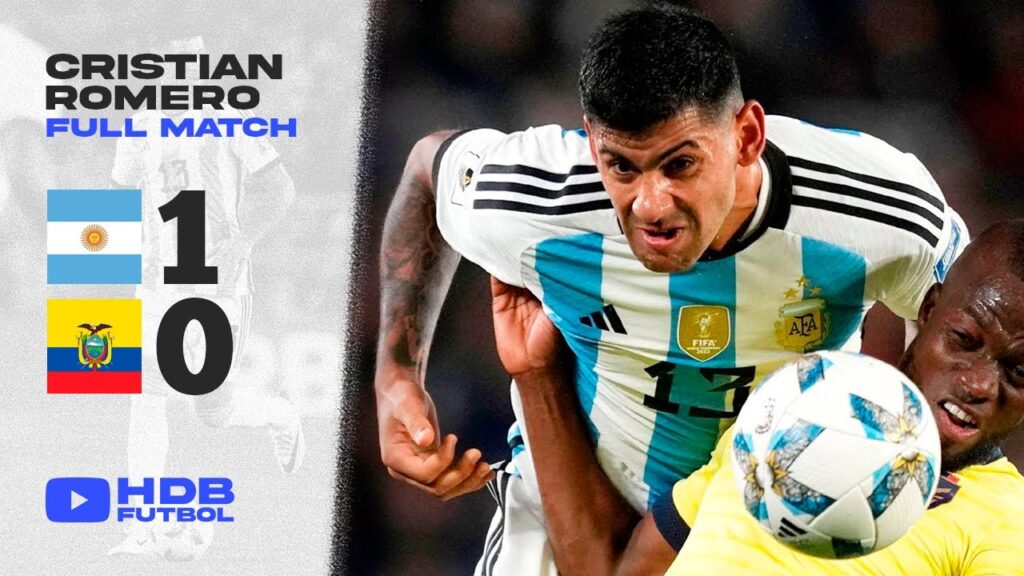 Cuti Romero vs Ecuador | El central Argentino dominó la defensa en las Eliminatorias Cuti Romero vs Ecuador | El central Argentino dominó la defensa en las Eliminatorias