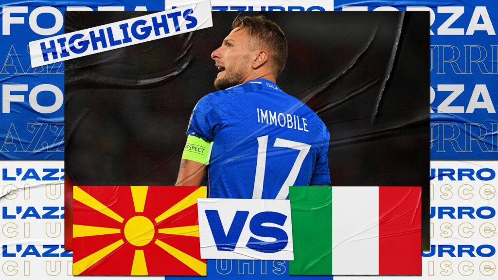 Highlights: Macedonia del Nord-Italia 1-1 | Qualificazioni EURO 2024