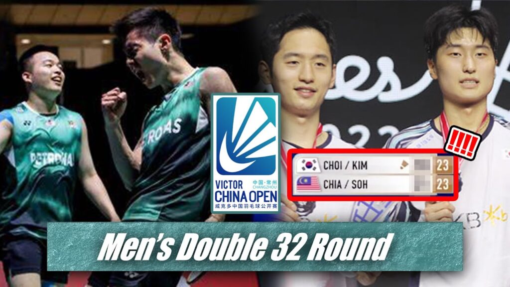 Aaron CHIA/SOH Wooi Yik vs CHOI Sol Gyu/KIM Won Ho #badminton #chinaopen2023  #smash