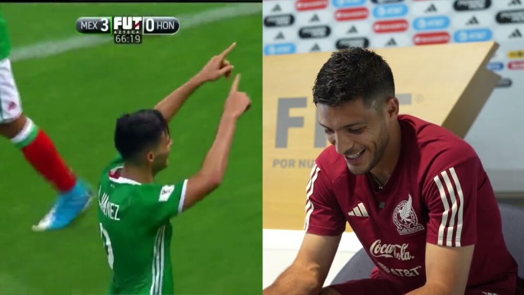 Raúl Jiménez reacciona a sus goles