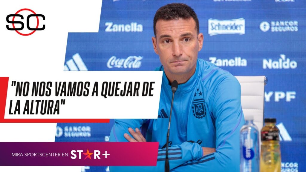 "MESSI VA A VIAJAR, ES UNA SENSACIÓN POSITIVA": Lionel Scaloni en la previa al partido ante Bolivia