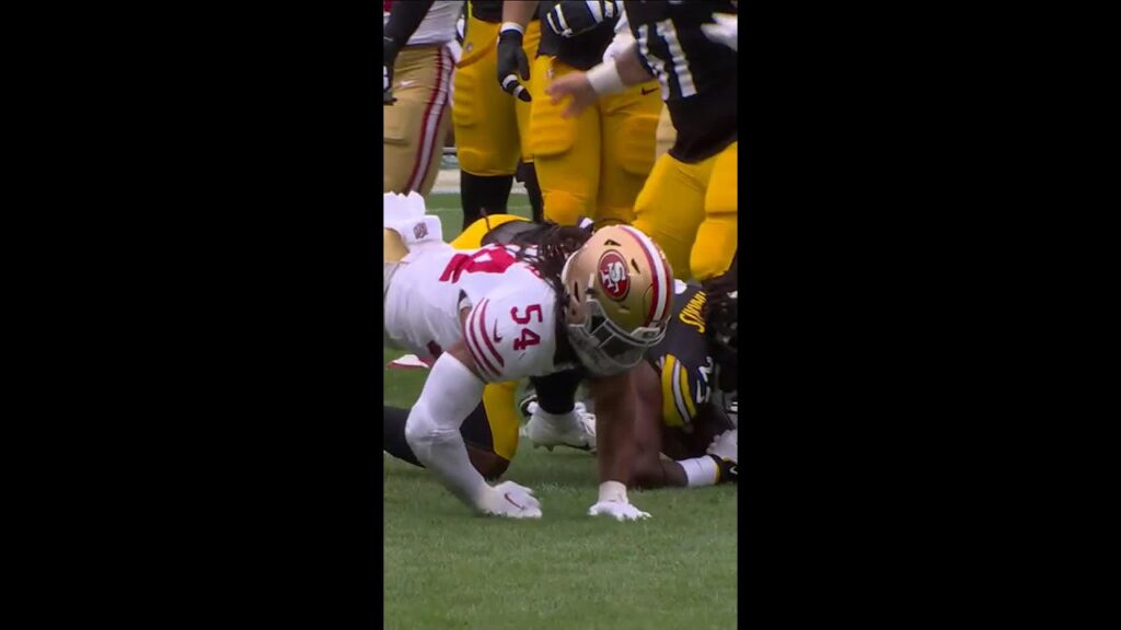 Fred Warner with a Tackle For Loss vs. Pittsburgh Steelers