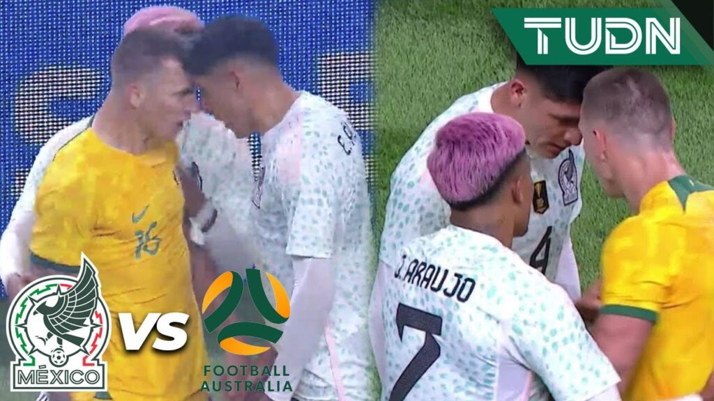 ¡Se CALENTÓ EL MACHIN! Se encara con Duke | México 0-1 Australia | Amistoso Internacional | TUDN