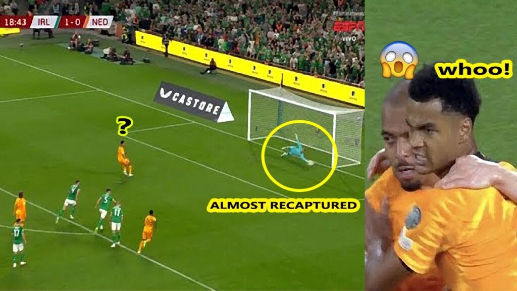 Cody Gakpo Penalty Goal Vs Ireland 🤯