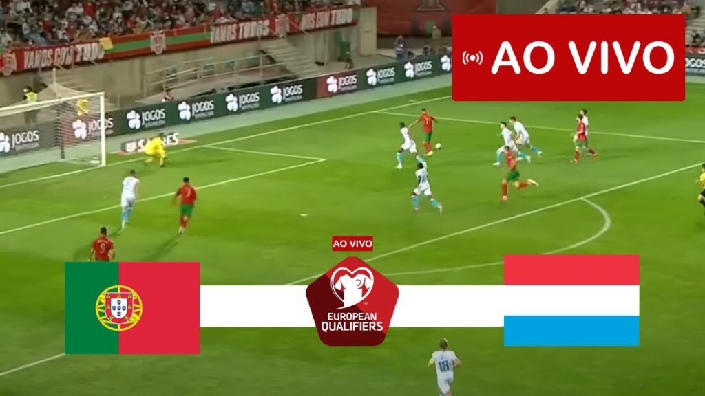 Portugal vs Luxemburgo AO VIVO | Eliminatorias UEFA Euro 2024 | Jogo AO VIVO Agora!
