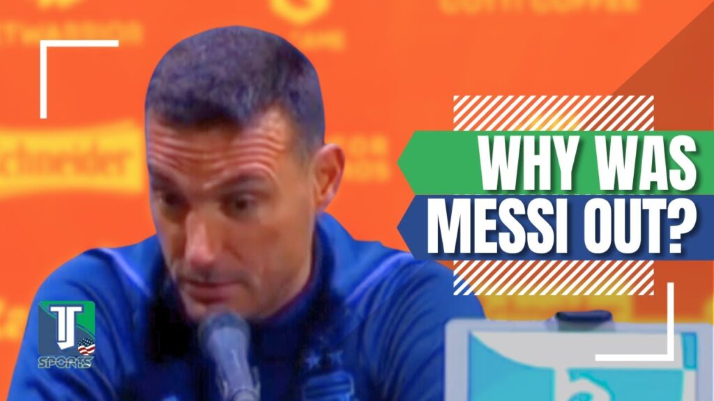 Lionel Scaloni TALKS about Lionel Messi being SUBBED OFF and a possible INJURY