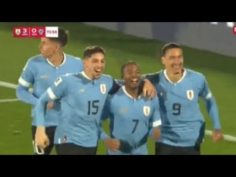 Uruguay vs Chile 3-1 | Nicolás de la Cruz Gol | Todos los goles y destacados ampliados.
