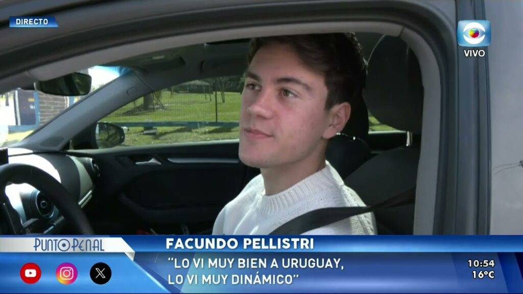 FACUNDO PELLISTRI. ESTE DOMINGO HABLAMOS CON EL FUTBOLISTA DE LA SELECCIÓN URUGUAYA.