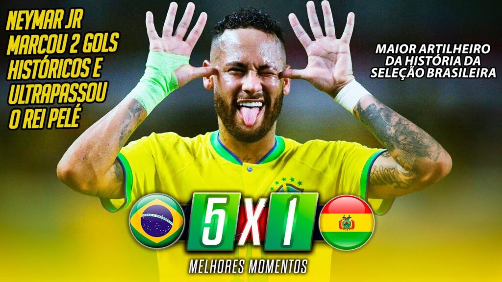 NEYMAR SCORED 2 GOALS REACHES 79 AND PASSES PELÉ TO BECOME THE GREATEST OF THE BRAZIL SELECTION