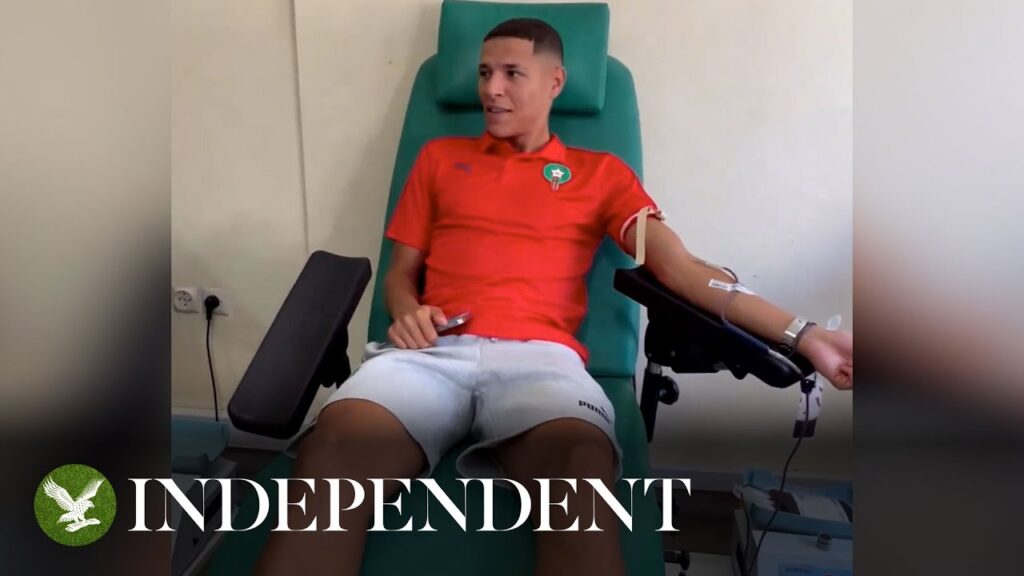 Morocco football players donate blood after deadly earthquake kills over 1,300