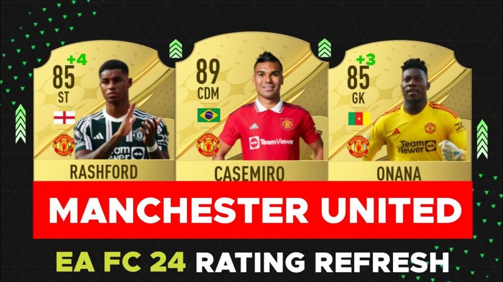 [OFFICIAL] MANCHESTER UNITED EAFC 24 RATINGS 🤯🔥FT. Rashford , CASEMIRO, Onans