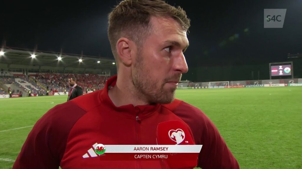Aaron Ramsey | Lafia 0-2 Cymru | Latvia 0-2 Wales 🎙