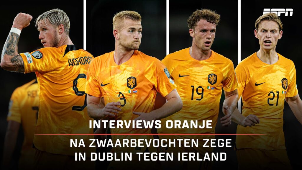 🎙️ MATCHWINNER Wout Weghorst & UITBLINKER Frenkie de Jong 🌟 | Interviews na Ierland - Nederland