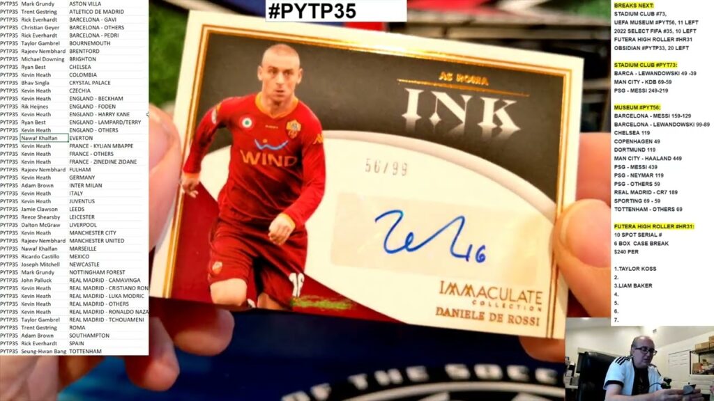 2022-23 PANINI IMMACULATE SOCCER HOBBY 6 BOX, PICK YOUR TEAM CASE BREAK #PYTP35 (SOCCER BREAKERS FC)