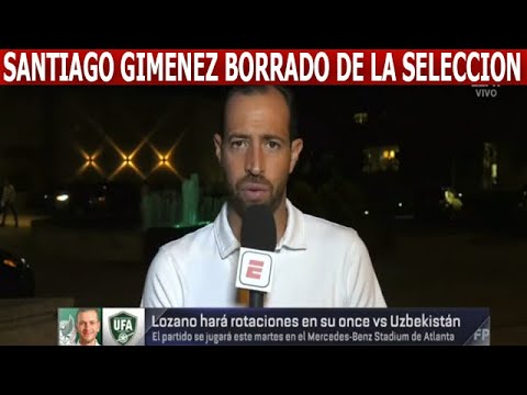 Santiago Gimenez Borrado Por Jimmy Lozano Decide Usar A Raul Jimenez De Titular Ante Uzbekistan