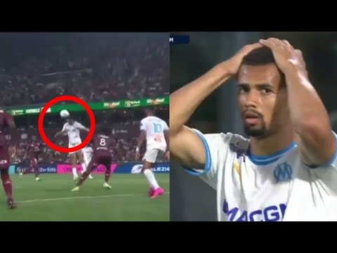 Regardez la belle tête de Iliman Ndiaye qui rasse le poteau