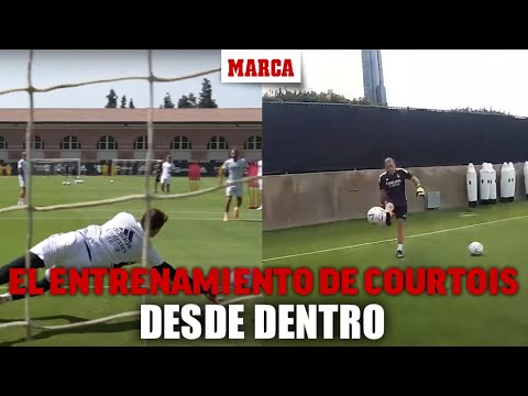 ¡Siéntete como Courtois! Así entrenan los porteros del Real Madrid