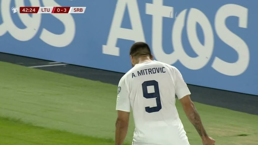 Aleksandar Mitrović neverovatan het-trik Litvanija vs Srbija | Kvalifikacije za Euro |