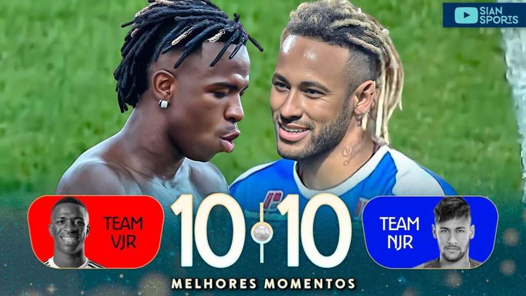 NEYMAR E VINICIUS JR FIZERAM A FESTA COM GOLS ABSURDOS NA MELHOR PARTIDA BENEFICENTE DA HISTÓRIA